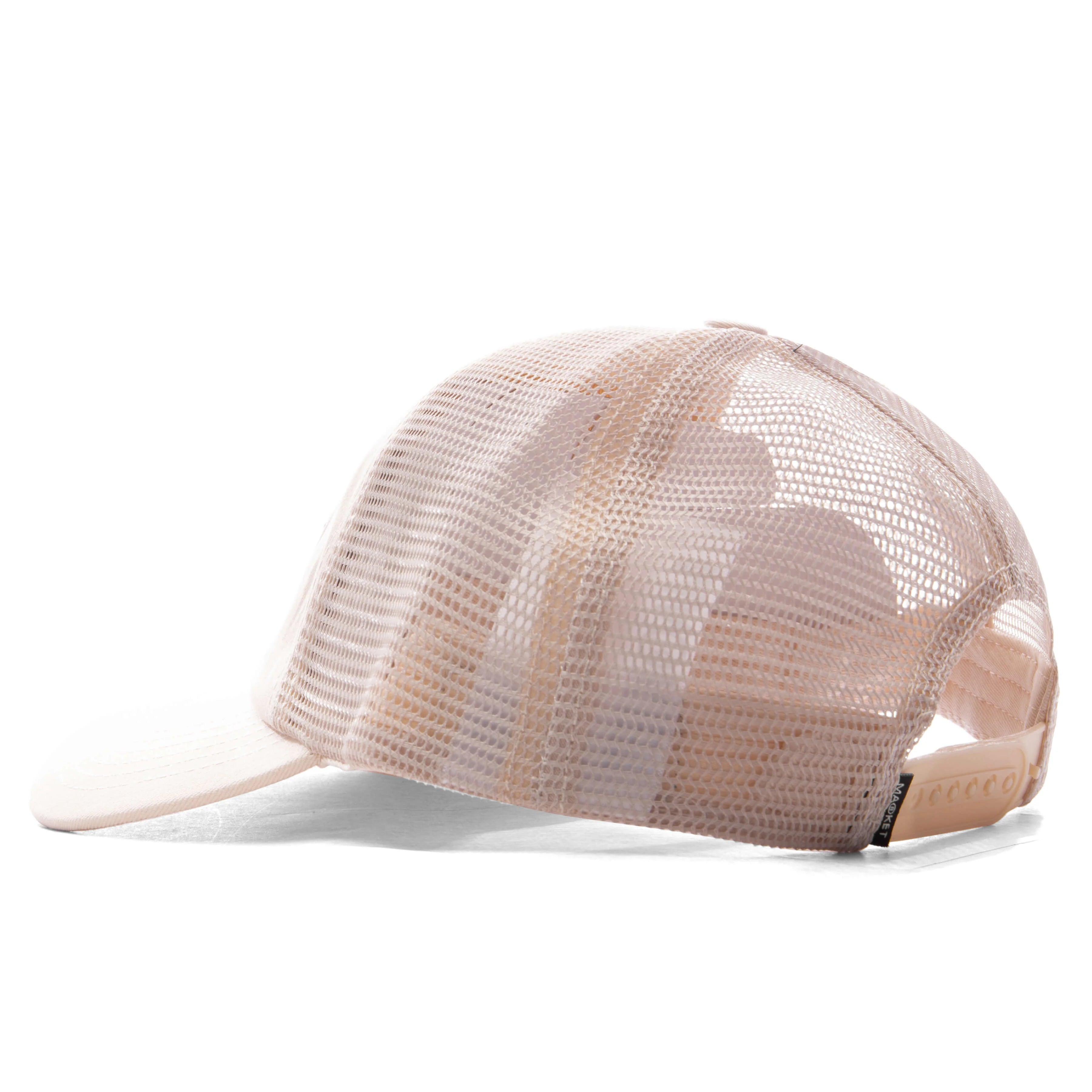 Double Cherries Trucker Hat Unbleached Cotton