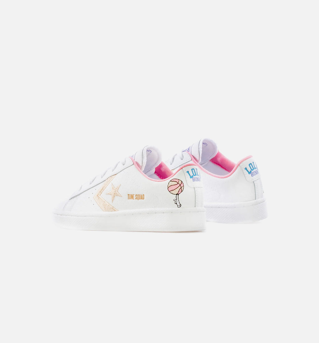 X Space Jam Pro Leather Preschool Lifestyle Shoe White Tan