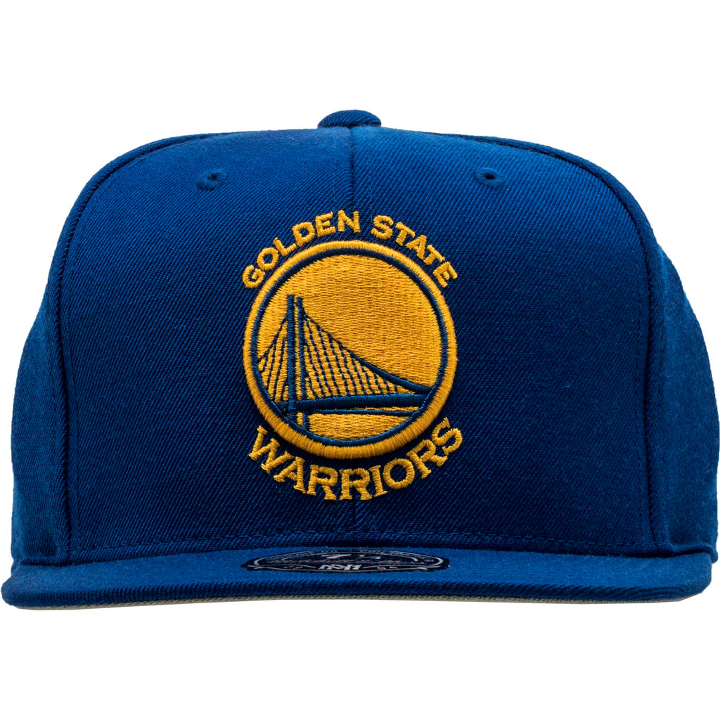 Golden State Warriors NBA High Crown Fitted Mens Royal Blue Yellow
