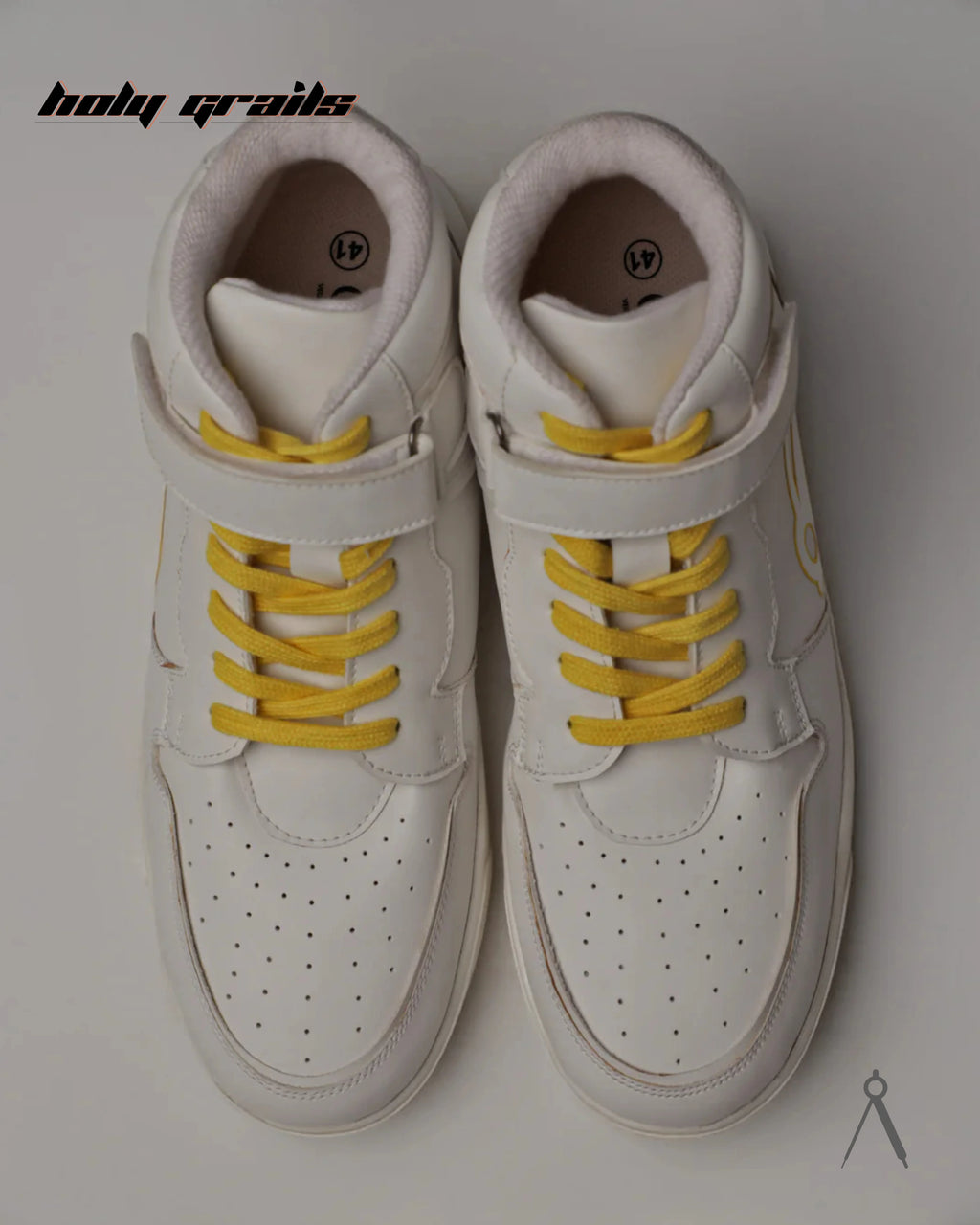 Vector White Yellow Accent High Sneakers HG x Cos Tan
