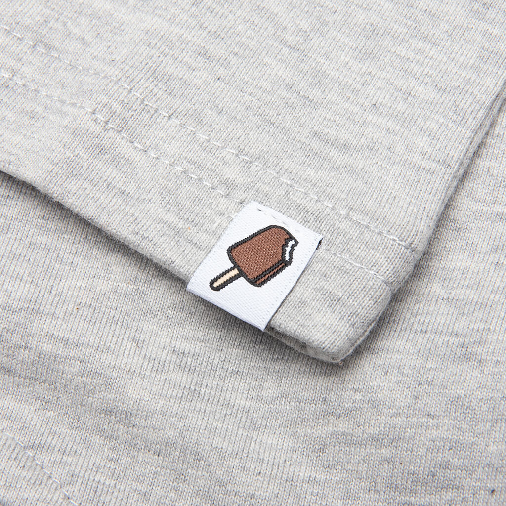 Kids Lava Flag S S Tee Heather Grey
