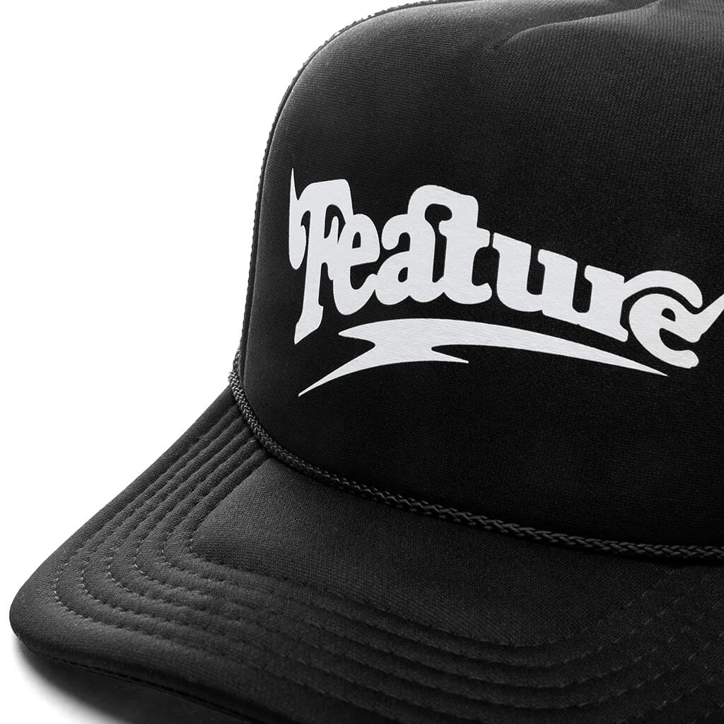 Spike Trucker Hat V2 Black White