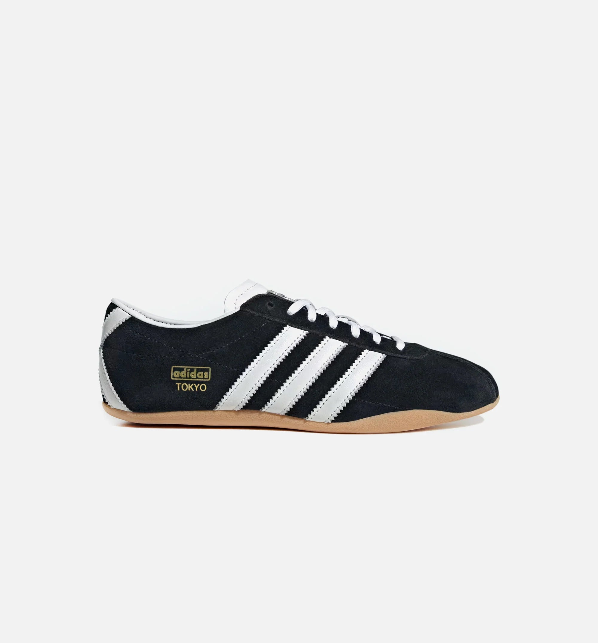 Tokyo Suede Womens Lifestyle Shoe Black White Gum