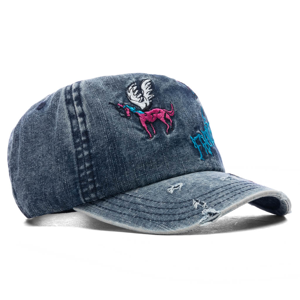 Friends Distressed Denim Cap Distressed Denim