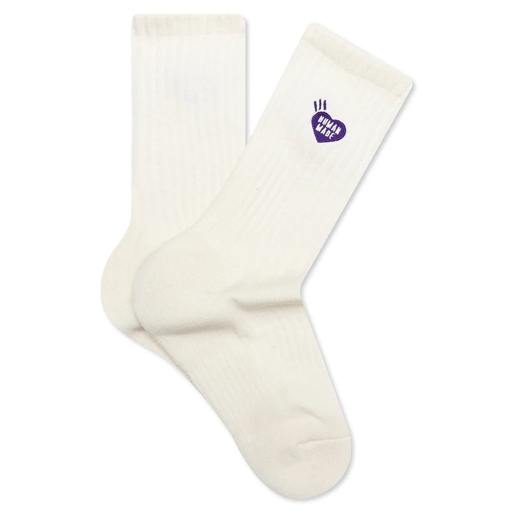 Pile Socks White