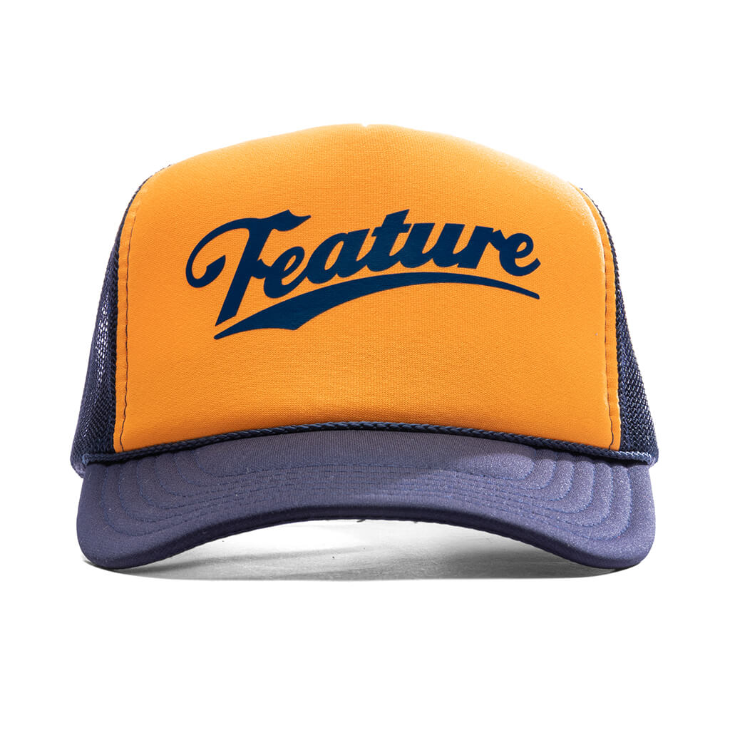Frew Trucker Hat Navy Gold