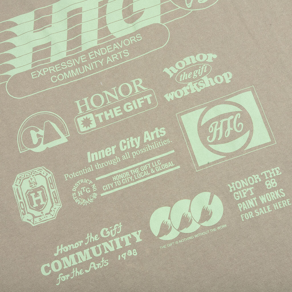 Paint Works Tee Taupe