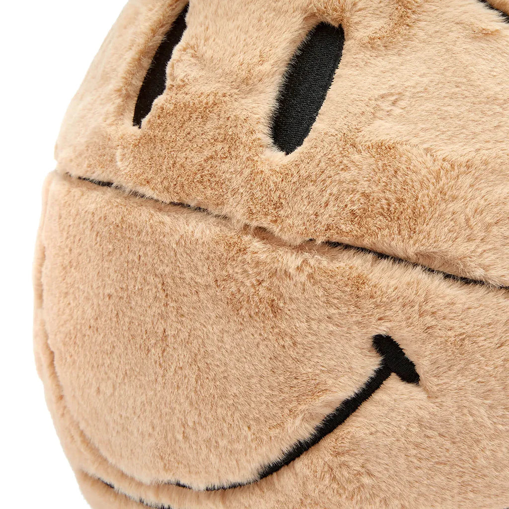 Smiley Sherpa Basketball Pillow Sand