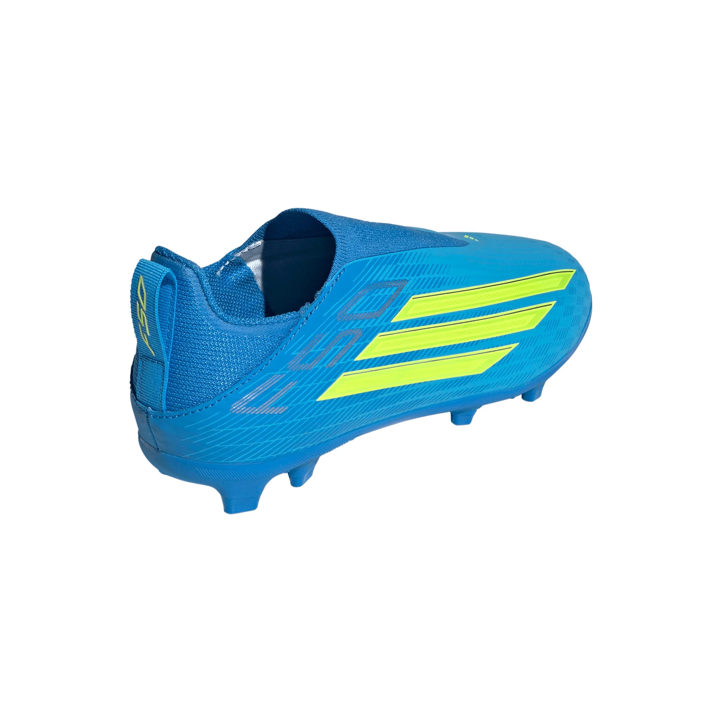adidas F50 League Laceless FG MG Firm Ground Multi Ground Youth Soccer Cleats Blue Yellow Aqua