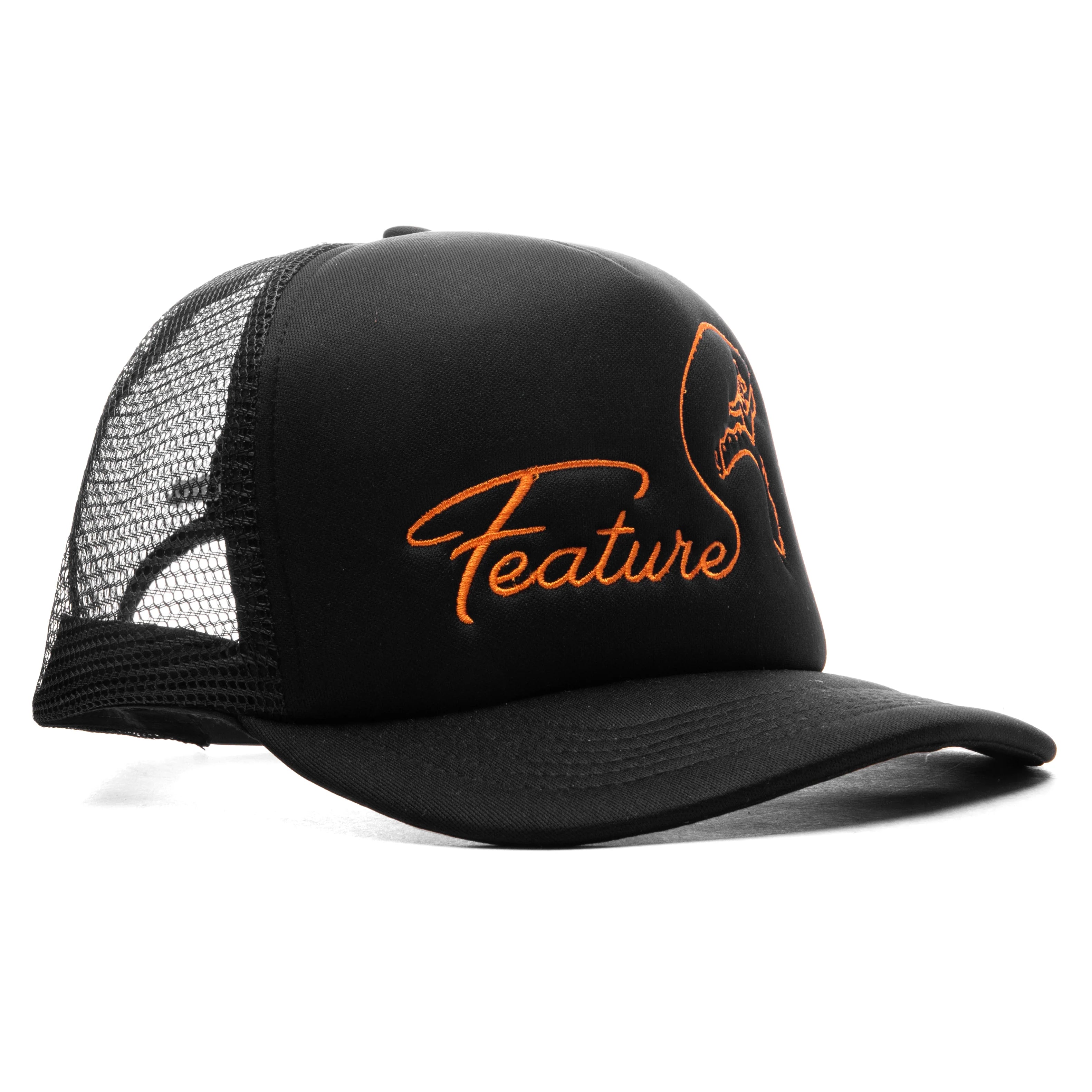 Cowboy Trucker Black Orange