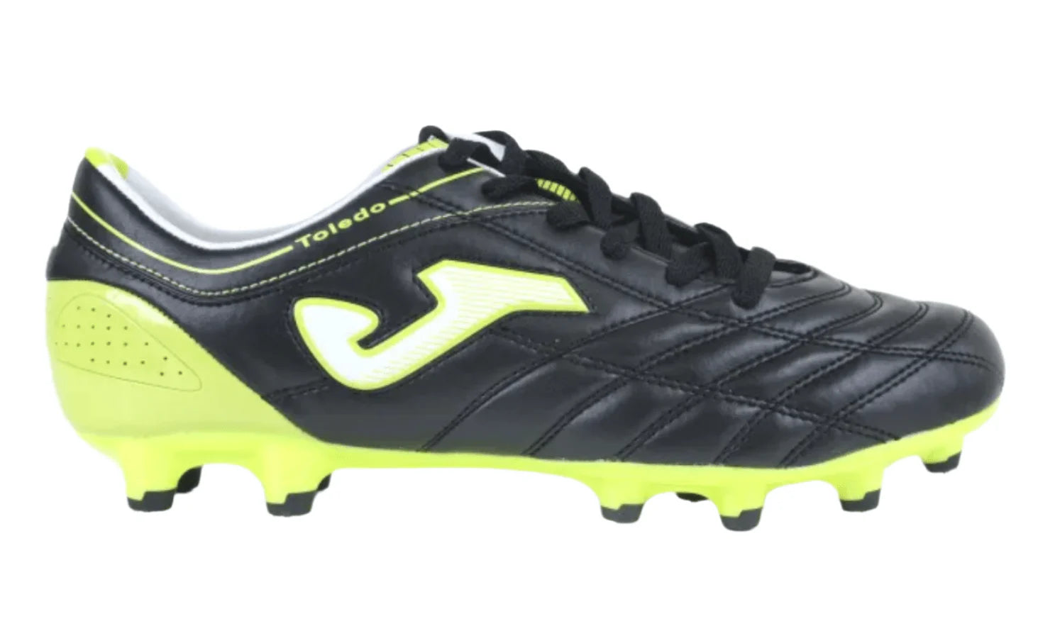 Joma Toledo 2012 201 FG Firm Ground Soccer Cleats Black Lime