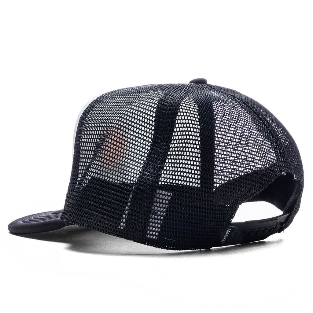 Devil Ball Trucker Hat Black