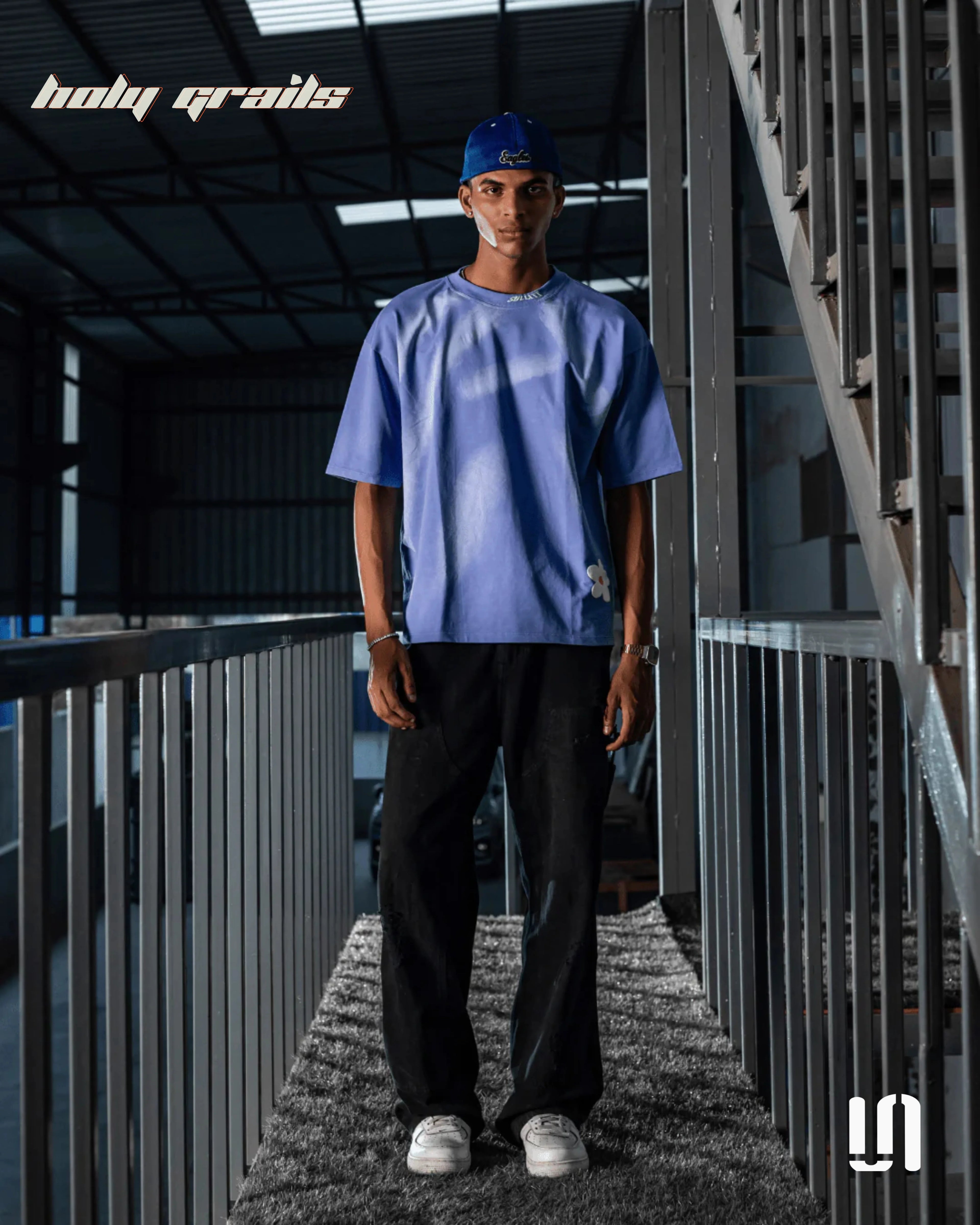 Peace n Pleasure Blue Wash Tee HG x Sullitt