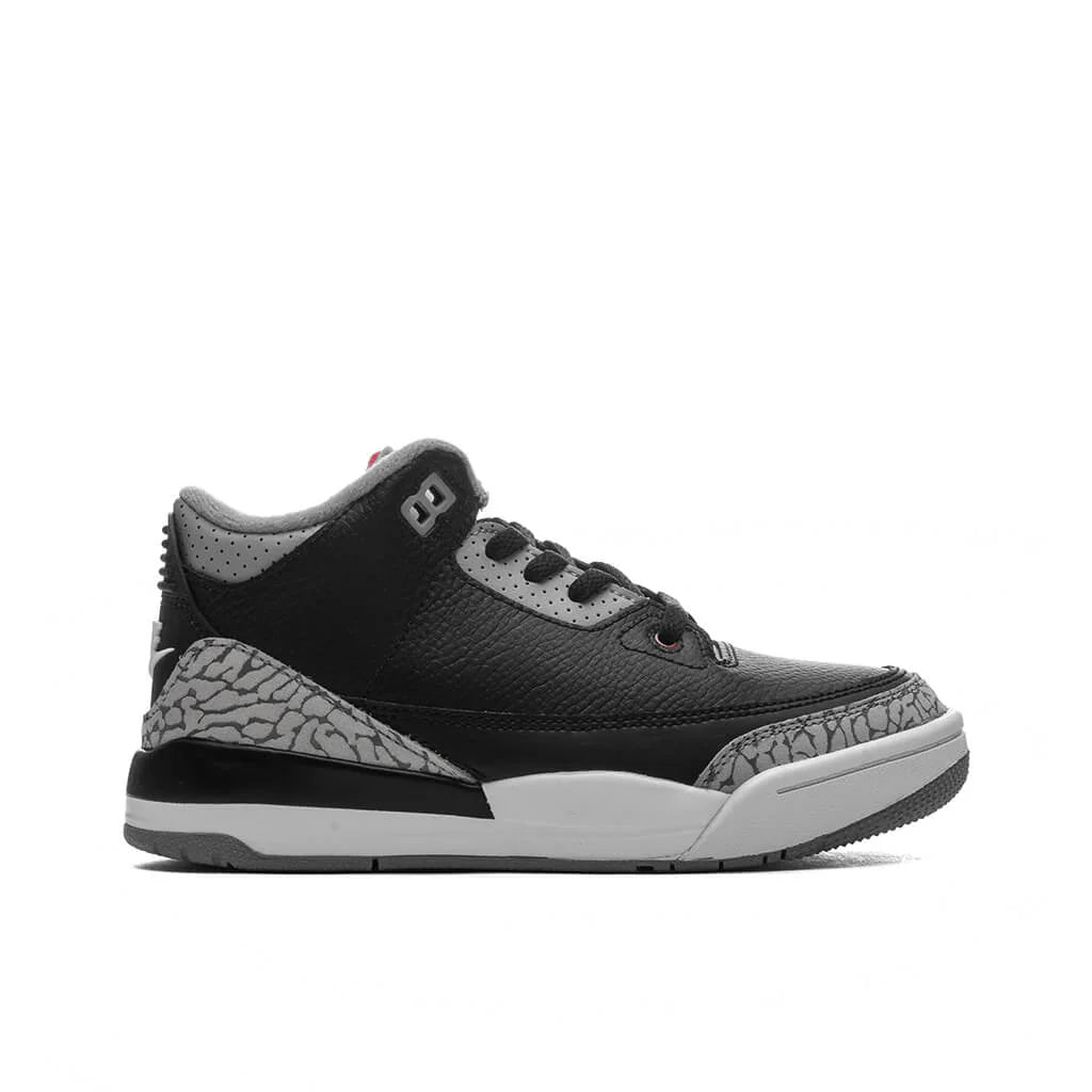 Air Jordan 3 Retro PS Black Cement Black Fire Red Cement Grey Summit White