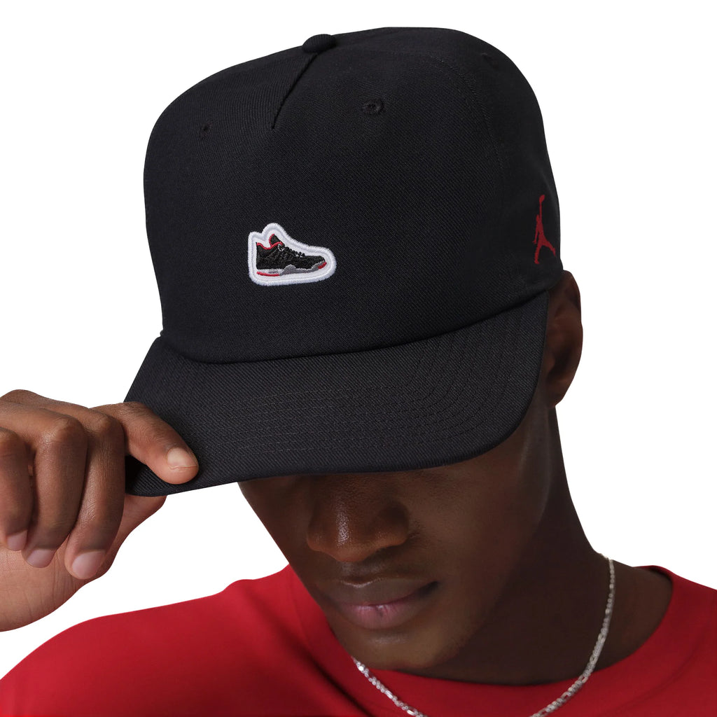 Jordan Pro Unstructured AJ4 Patch Hat Black