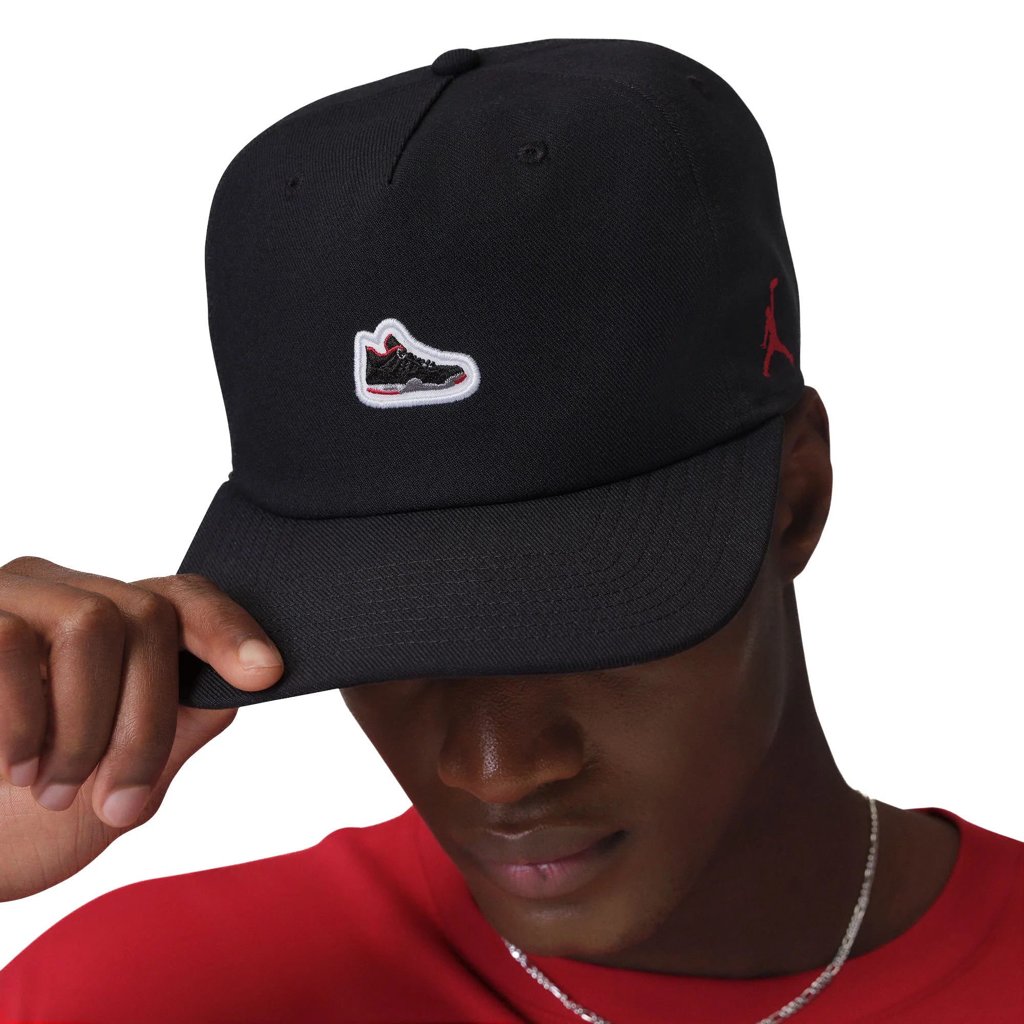 Jordan Pro Unstructured AJ4 Patch Hat Black