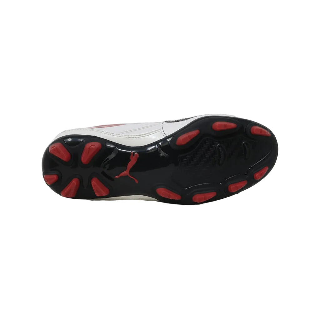 PUMA V510 II I FG Youth Firm Ground Soccer Cleats White Red