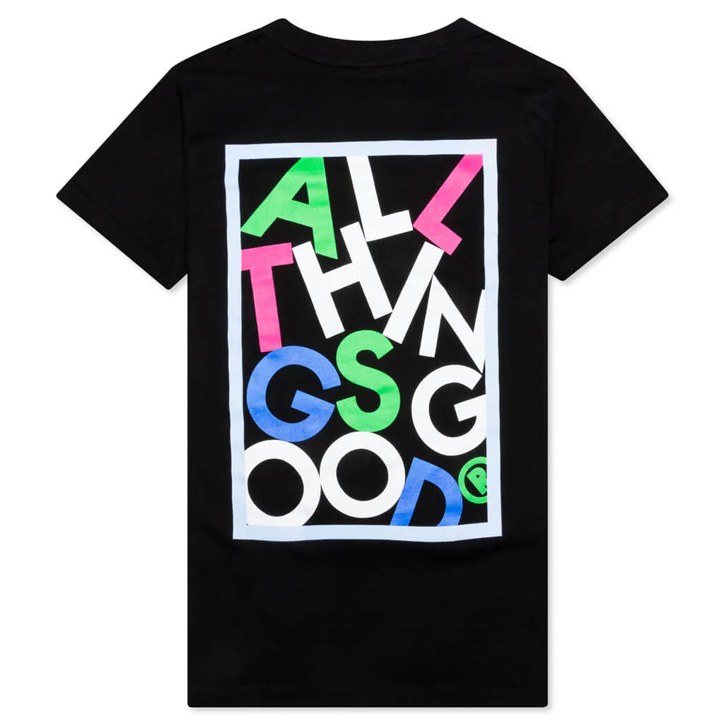 Kids Jumbled Tee Black