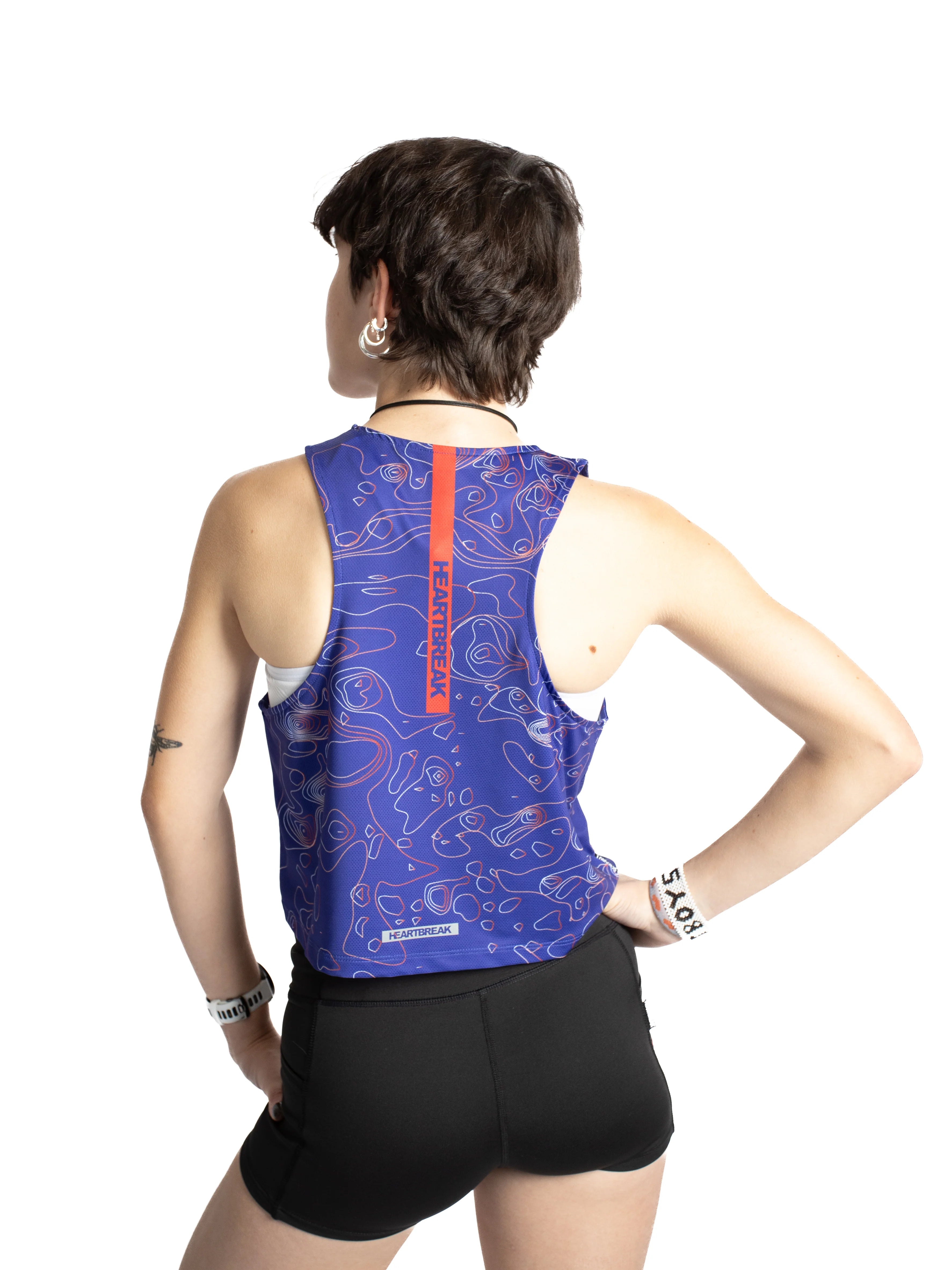 Heartbreak Womens London Crop Singlet
