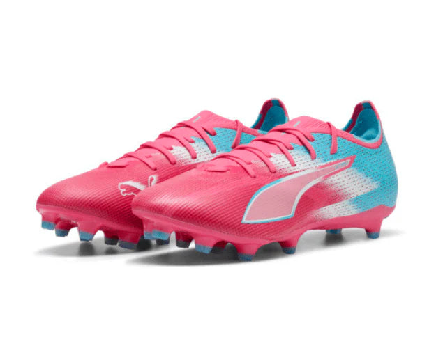 PUMA Ultra 6 Match RE Charge FG AG Firm Multi Ground Soccer Cleats Blue Pink