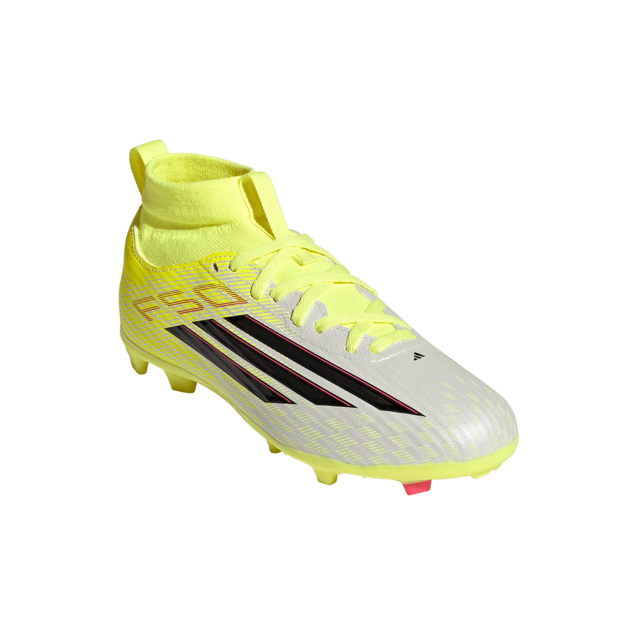 adidas F50 League Mid Cut FG MG Firm Ground Multi Ground Youth Soccer Cleats Yellow Black