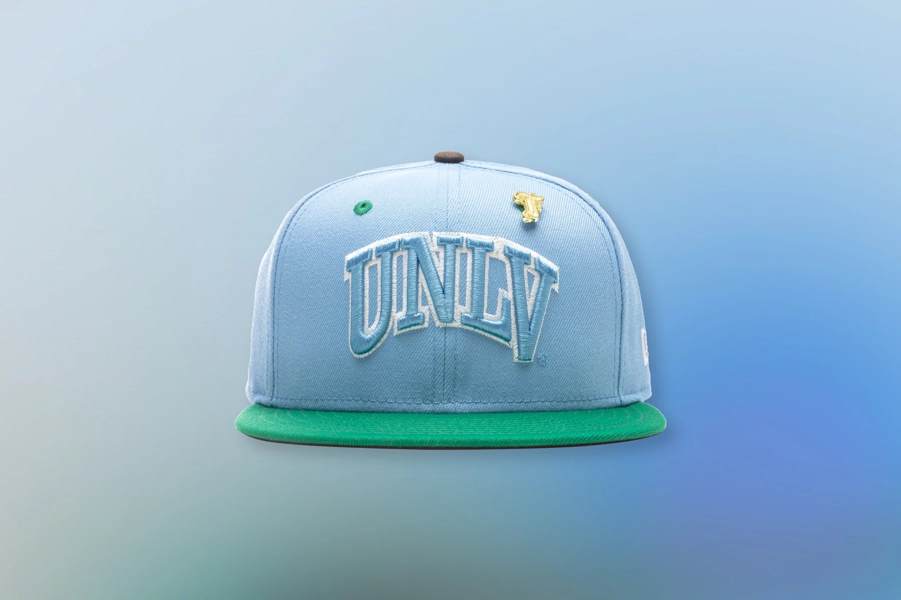 Feature x New Era Earth 59FIFTY UNLV Rebels Birdseye Blue Kelly Green