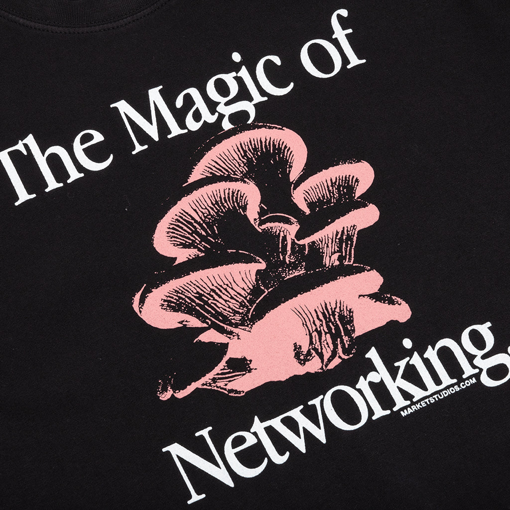 Social Network T Shirt Washed Black