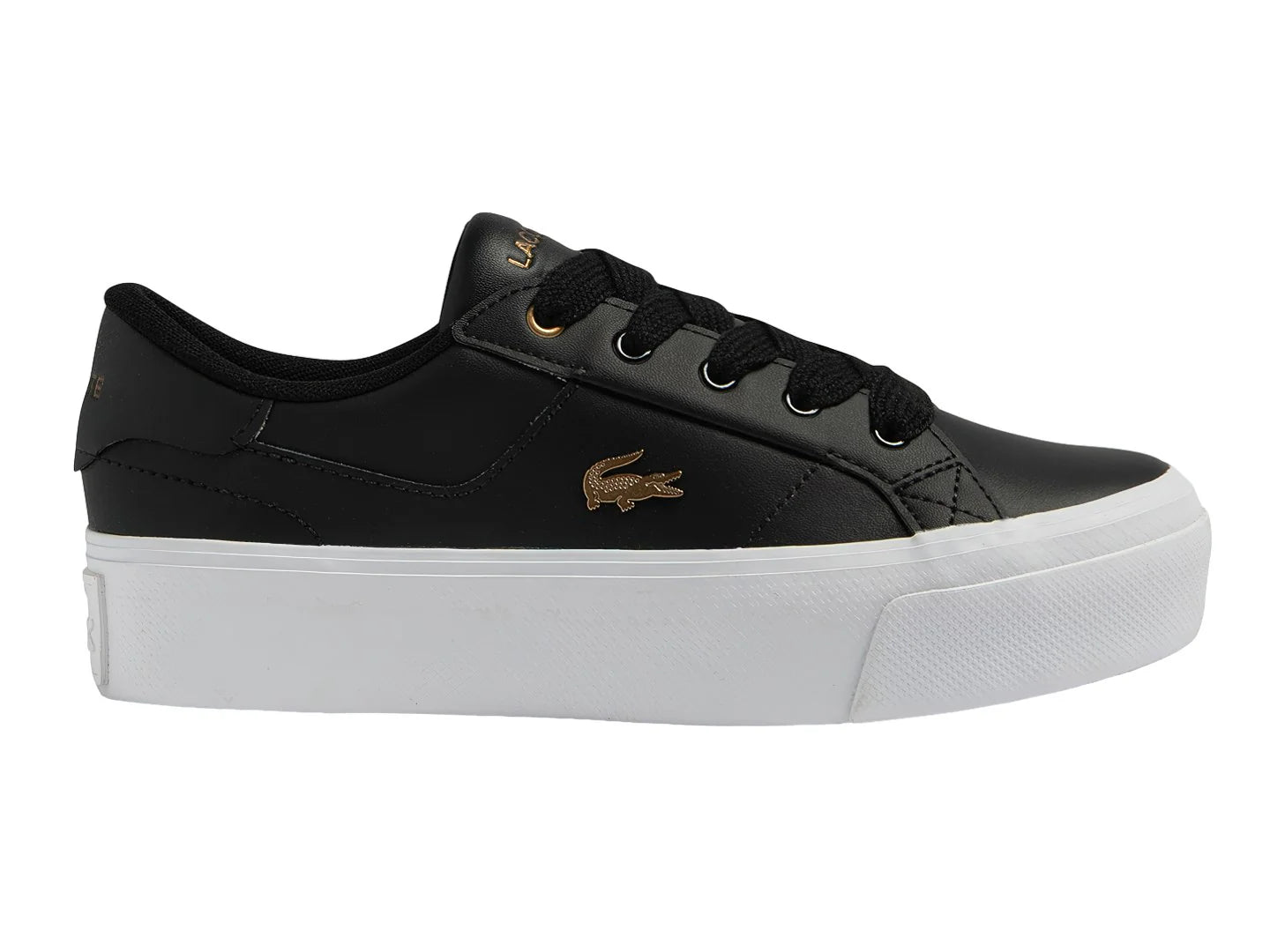 Tenis Lacoste Ziane Platform Negro y Blanco para Mujer
