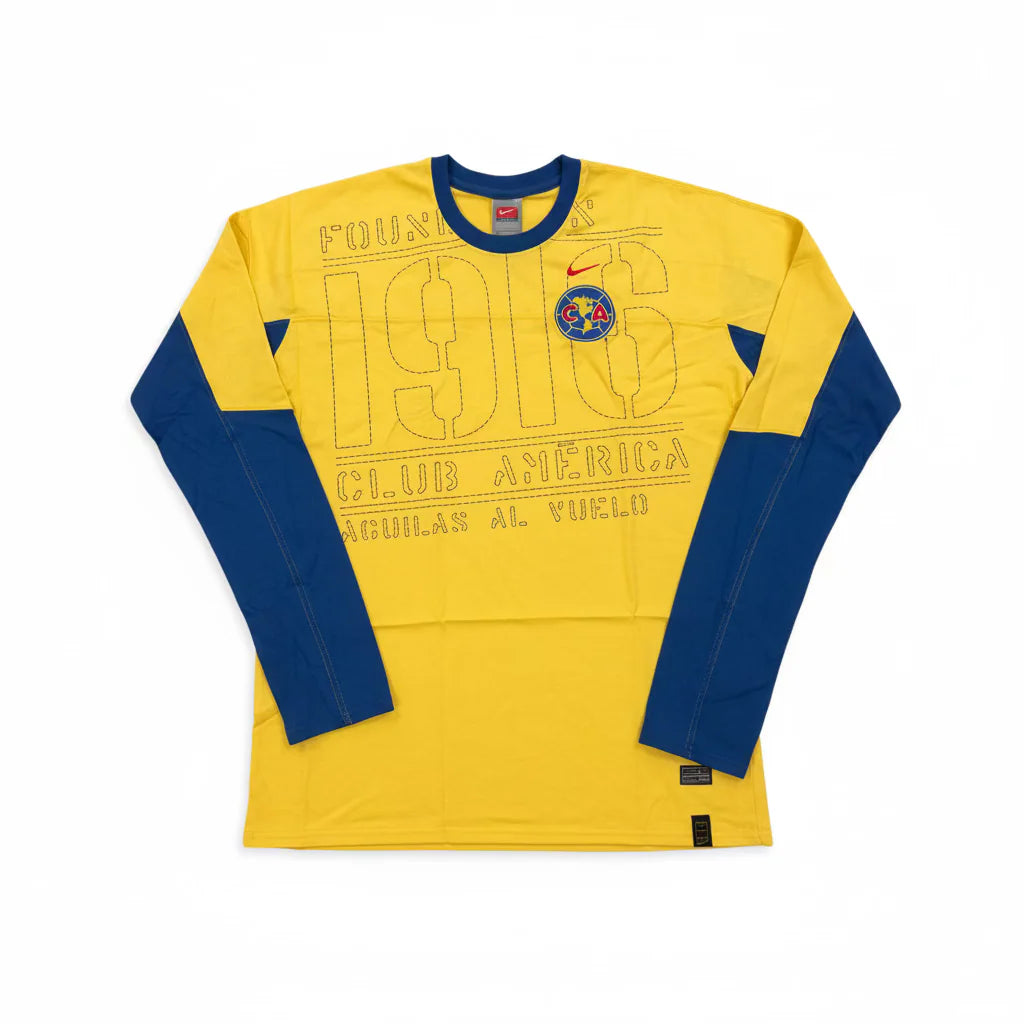 Nike America Long Sleeve Layered T Shirt Dijon Rapid Samba Rapid