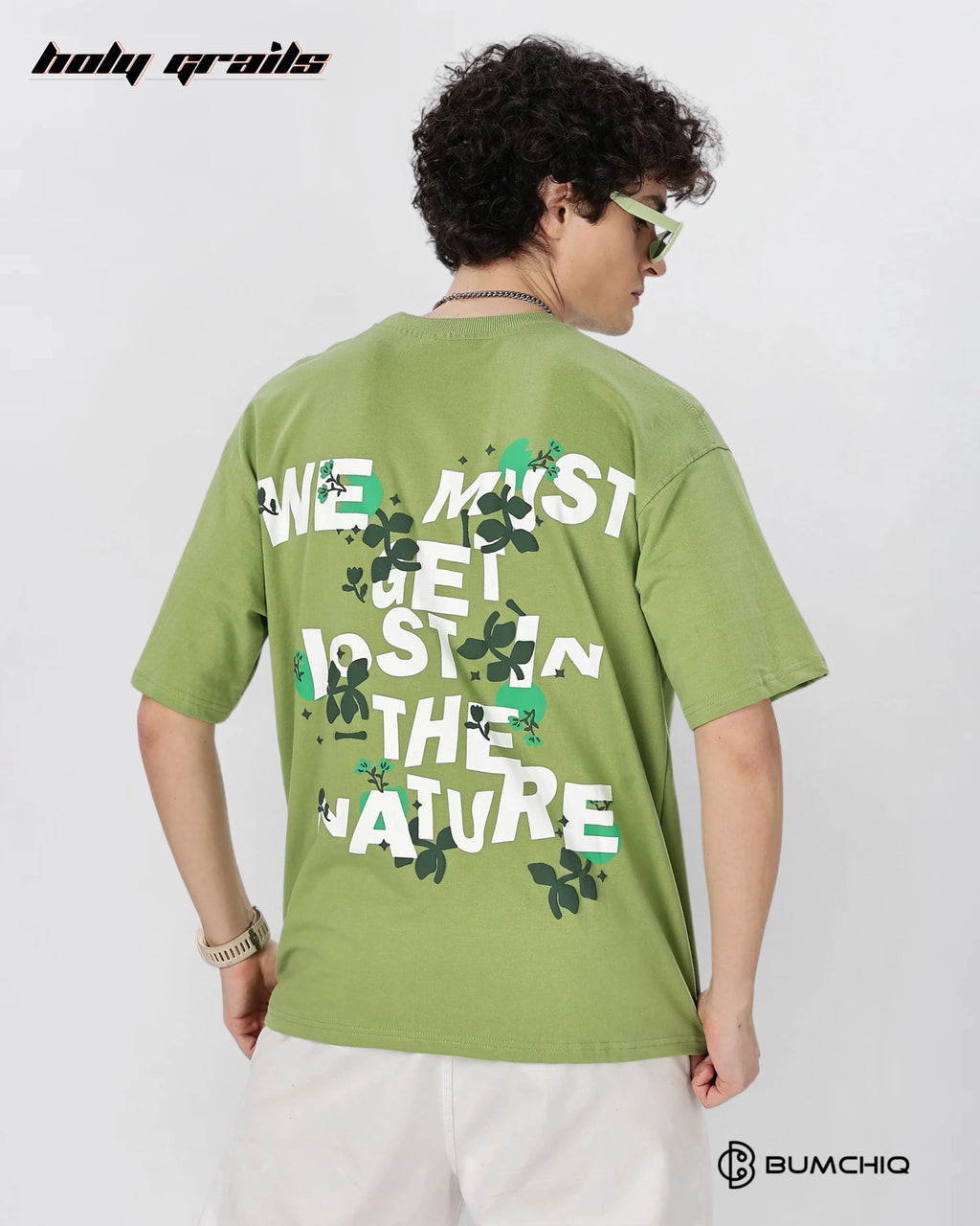 Nature Lost Green Oversize Tee HG x Bumchiq
