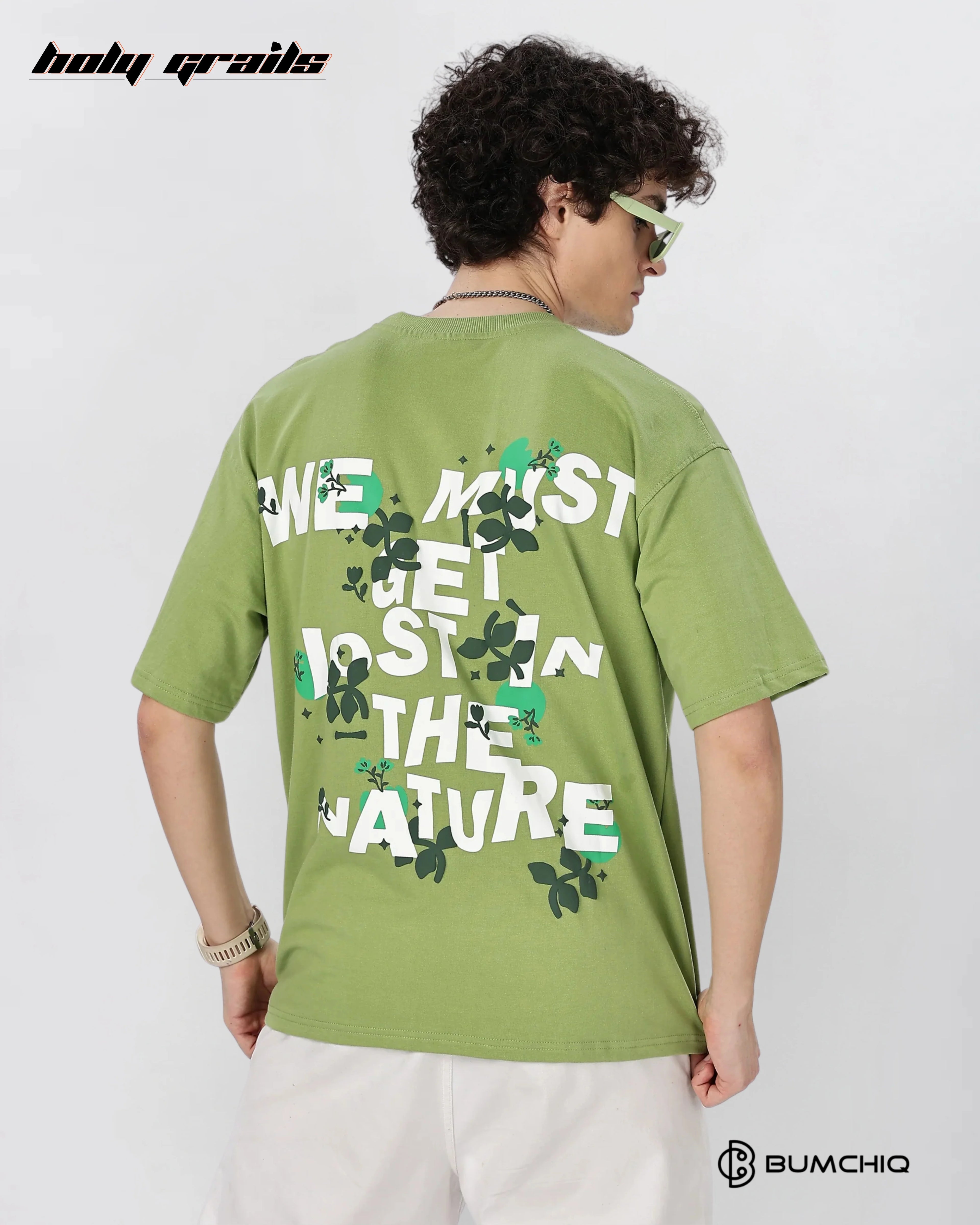 Nature Lost Green Oversize Tee HG x Bumchiq