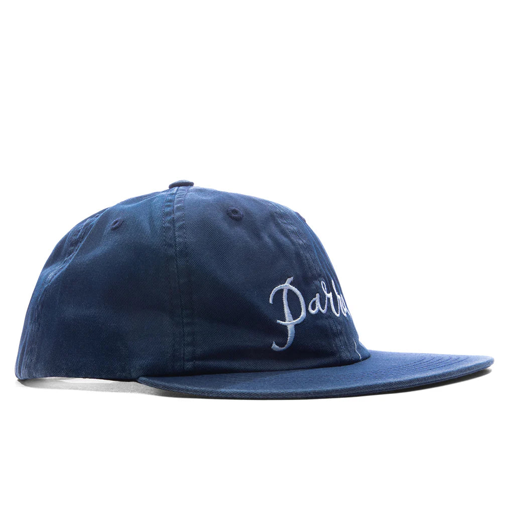 Scripted 6 Panel Hat Navy Blue