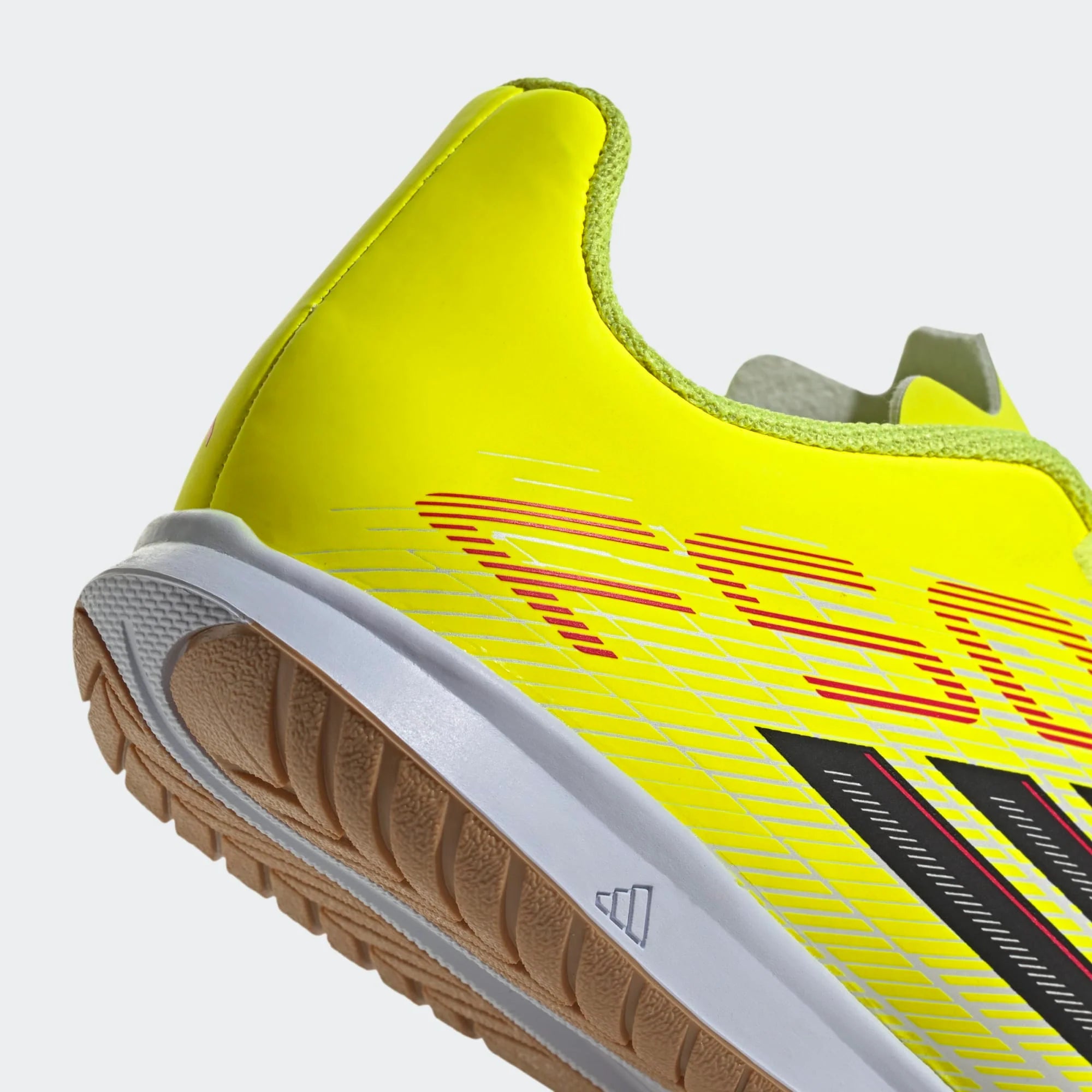 adidas F50 Club IN Indoor Youth Soccer Shoes Solar Yellow Black Lucid Red