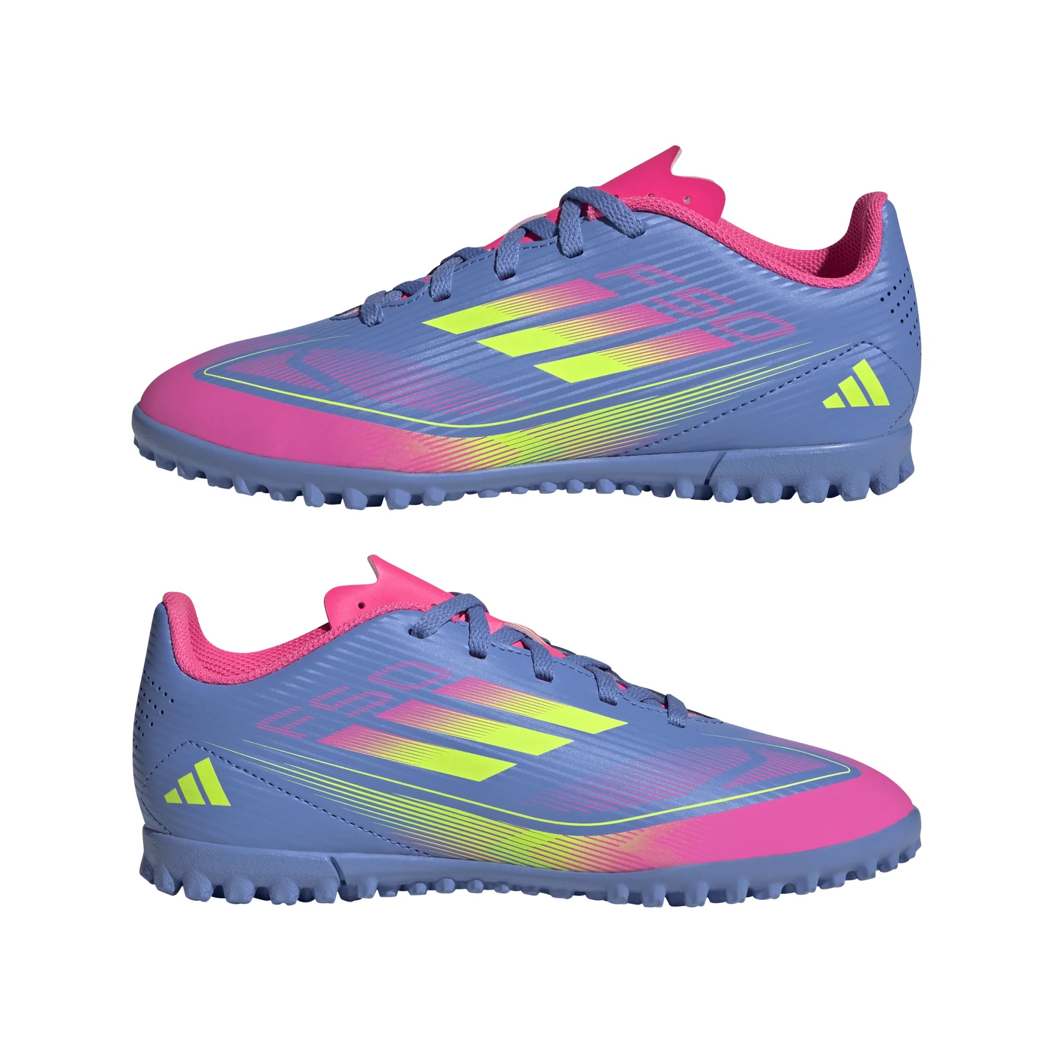 adidas F50 Club Turf Boots Junior Blue Lemon