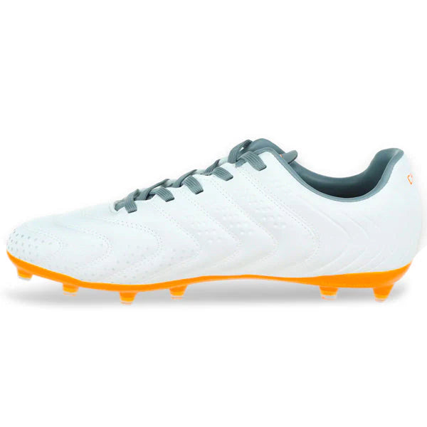 Charly Encore Firm Ground Soccer Cleats White Orange