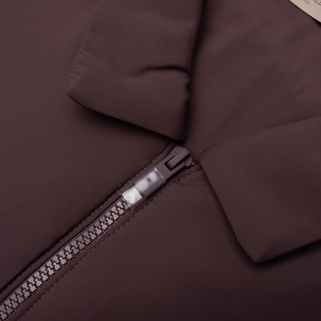 Nylon Filled Shirt Jacket Plum