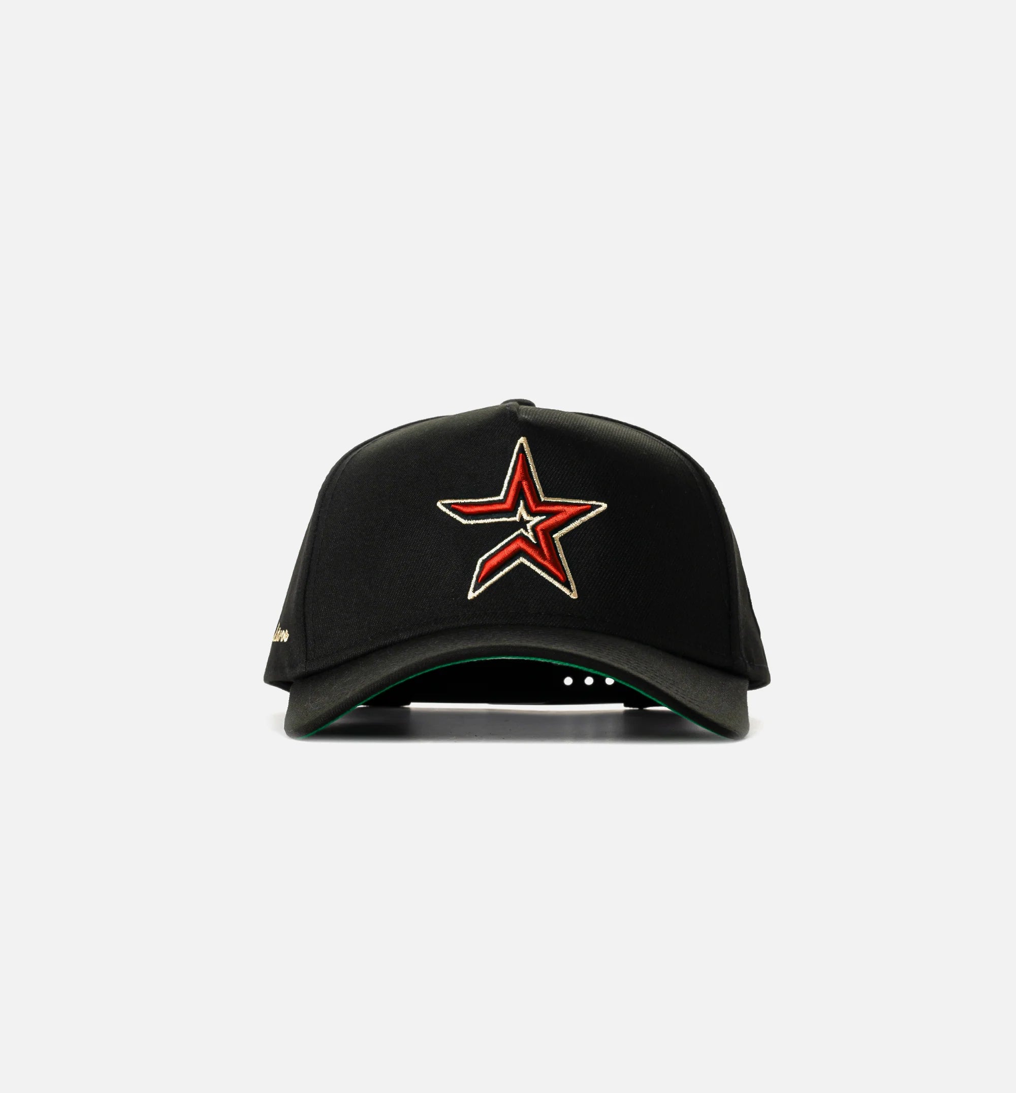 Houston Astros Logo 940AF Snapback Mens Hat Black Red