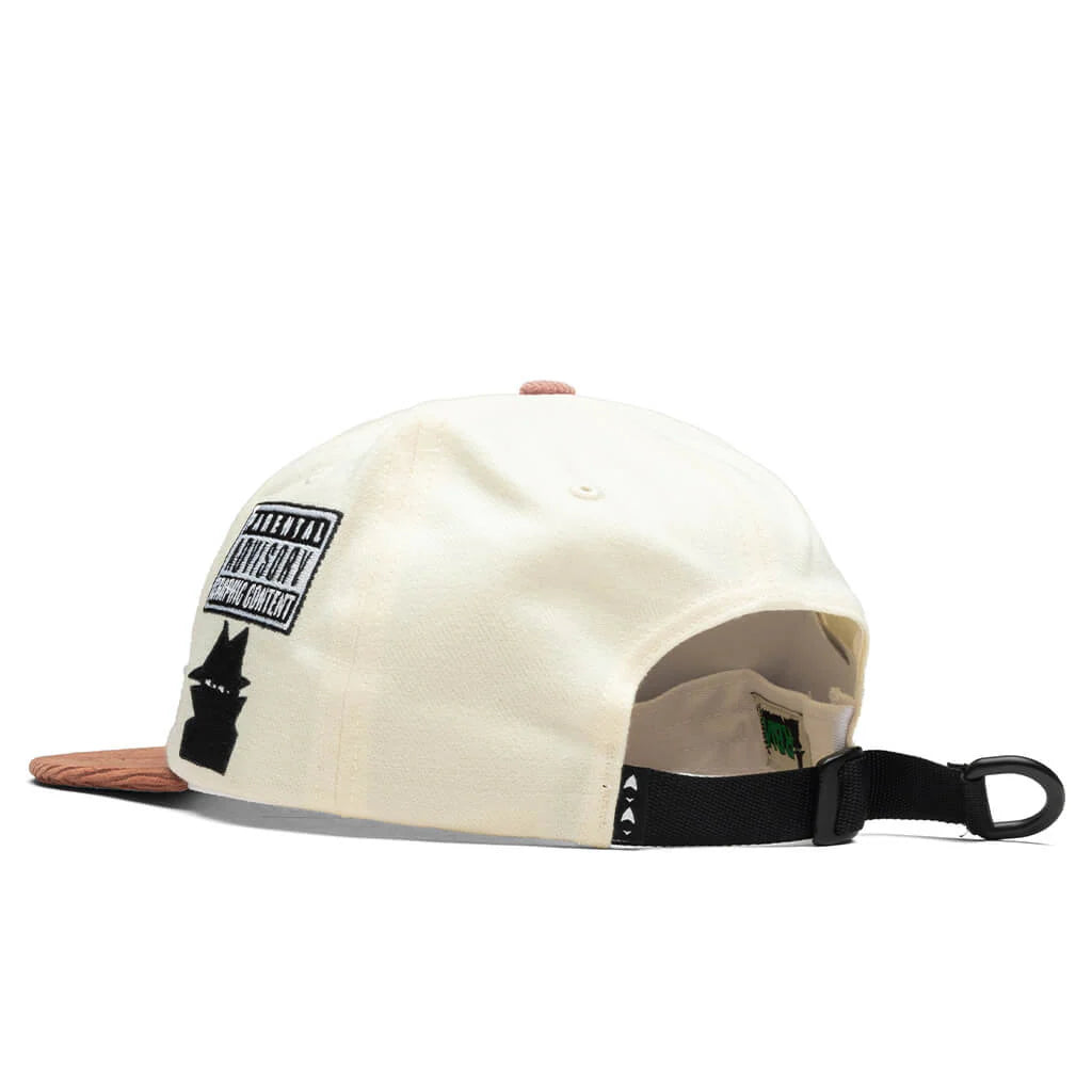 Records Tapes 6 Panel Cap Natural White
