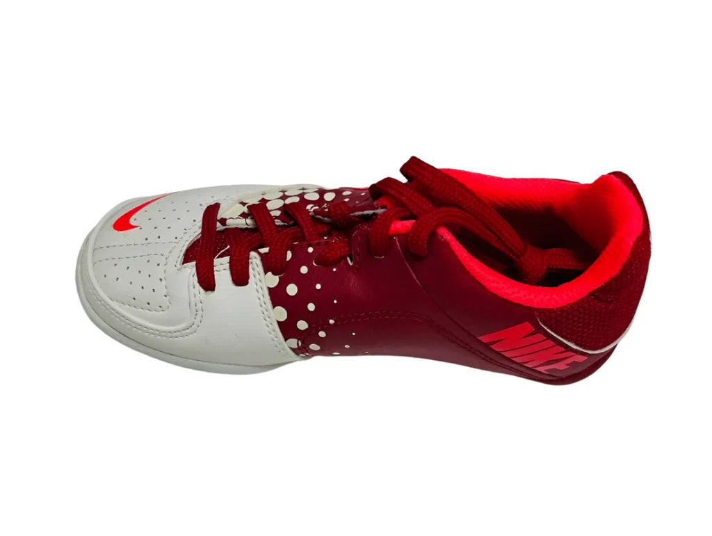 Nike JR 5 Elastico Indoor Soccer Shoes Red White