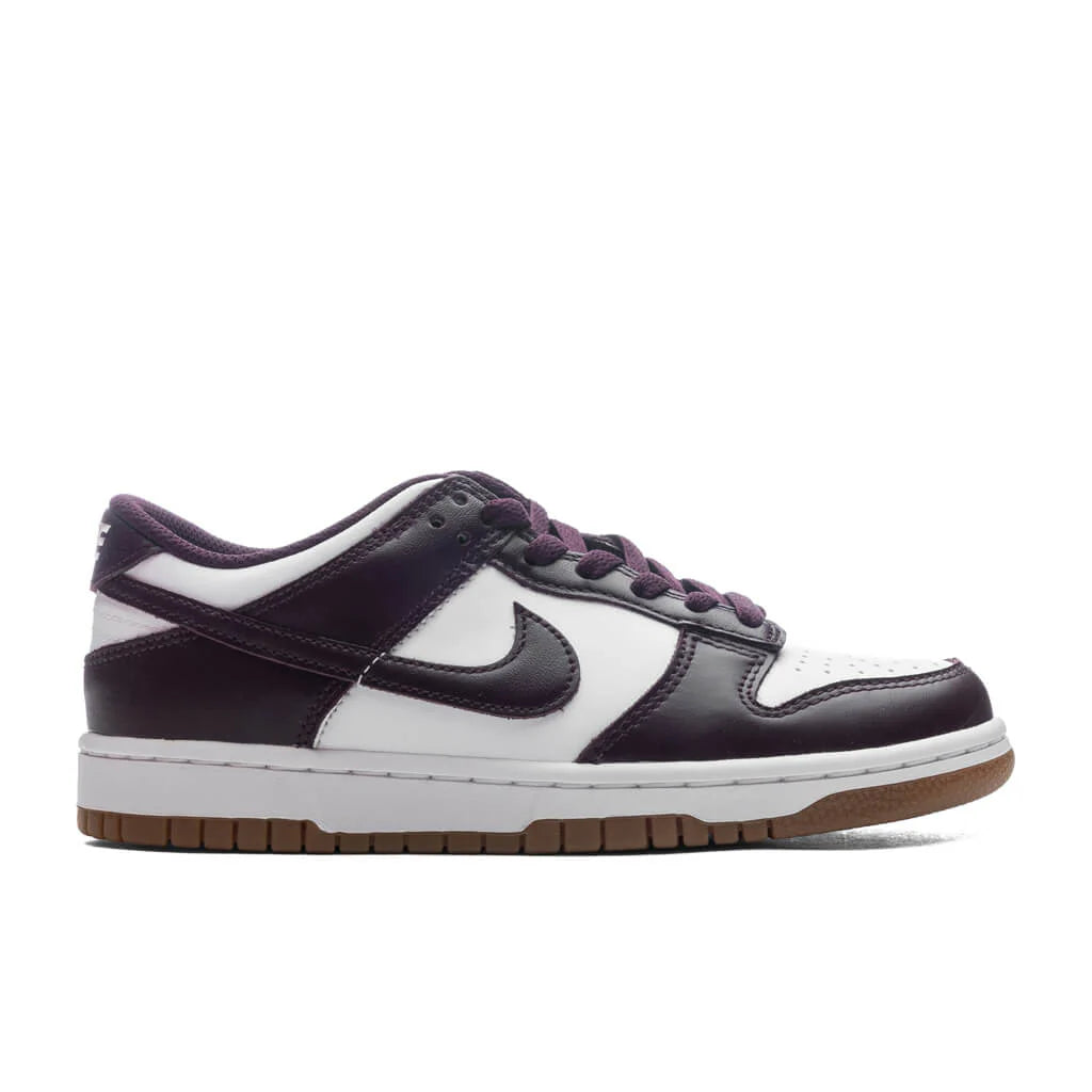 Dunk Low BG GS White Burgundy Crush Gum Light Brown