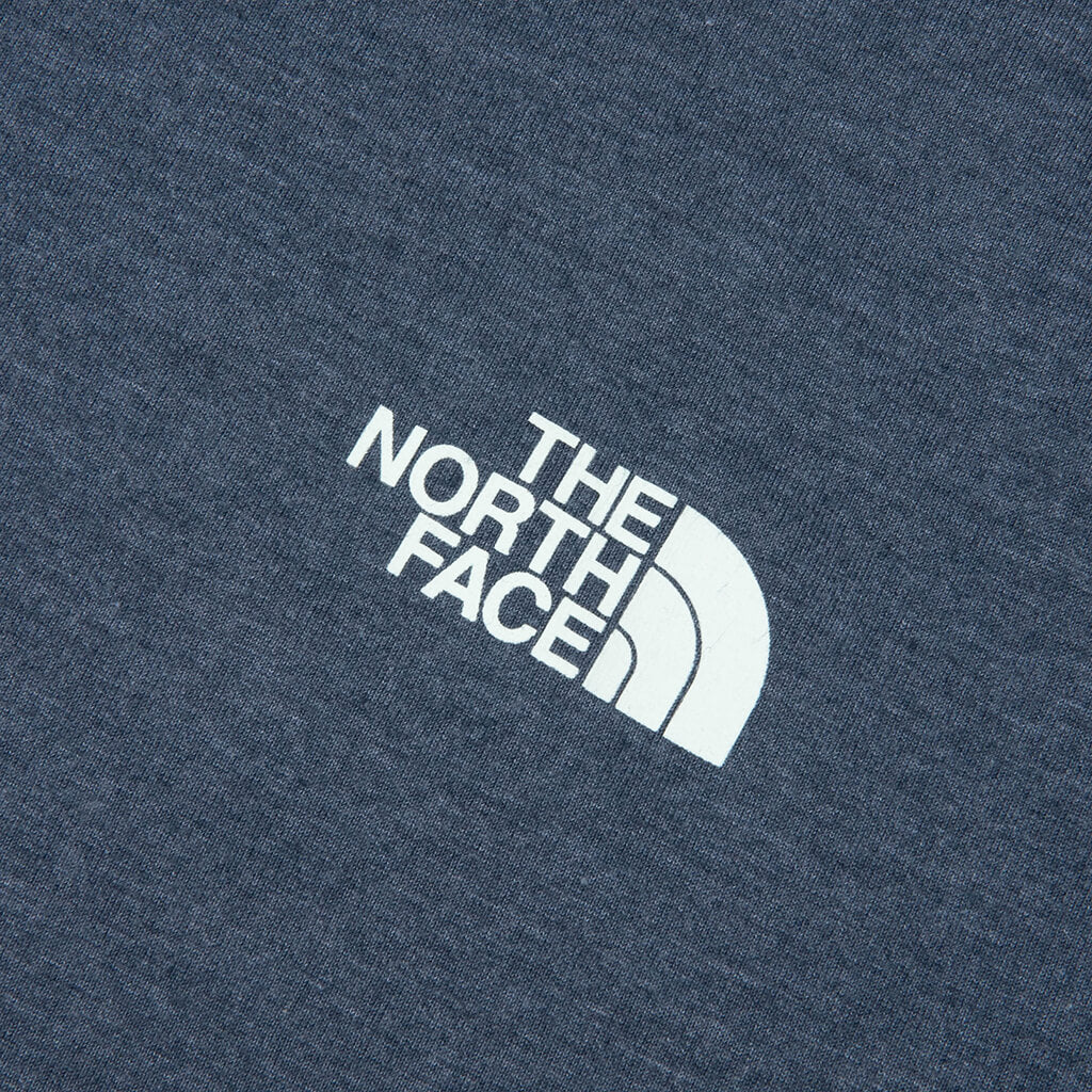 Tri Blend Mountain Sketch S S Tee Shady Blue White