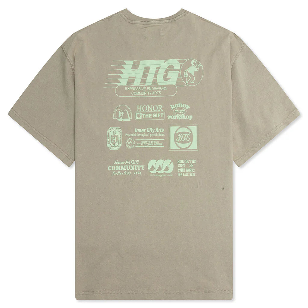 Paint Works Tee Taupe