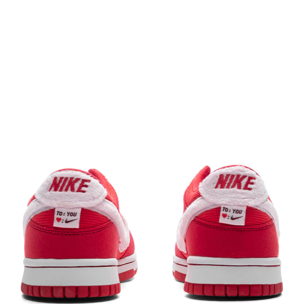 Dunk Low GS Valentines Day Fire Red Pink Foam Light Crimson White