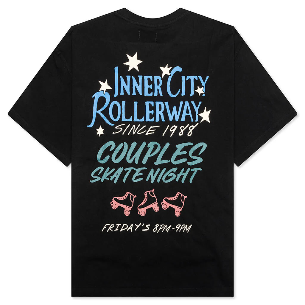 Inner City Rollerway S S Tee Black