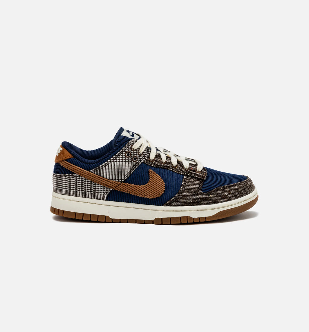 Dunk Low Tweed Corduroy Mens Lifestyle Shoe Midnight Navy Ale Brown Pale Ivory Free Shipping