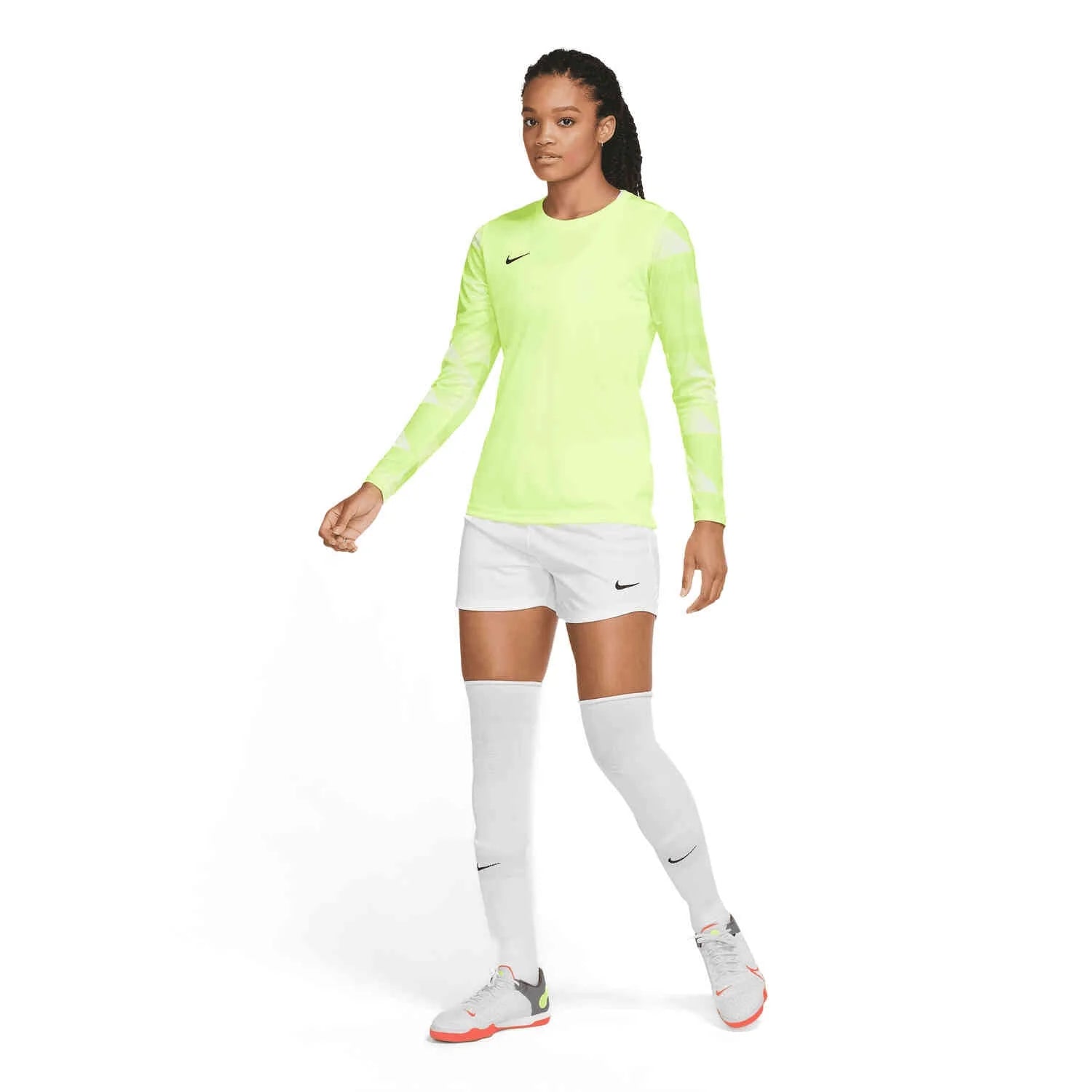Nike Womens Dri Fit Park IV Goalkeeper Jersey Volt White