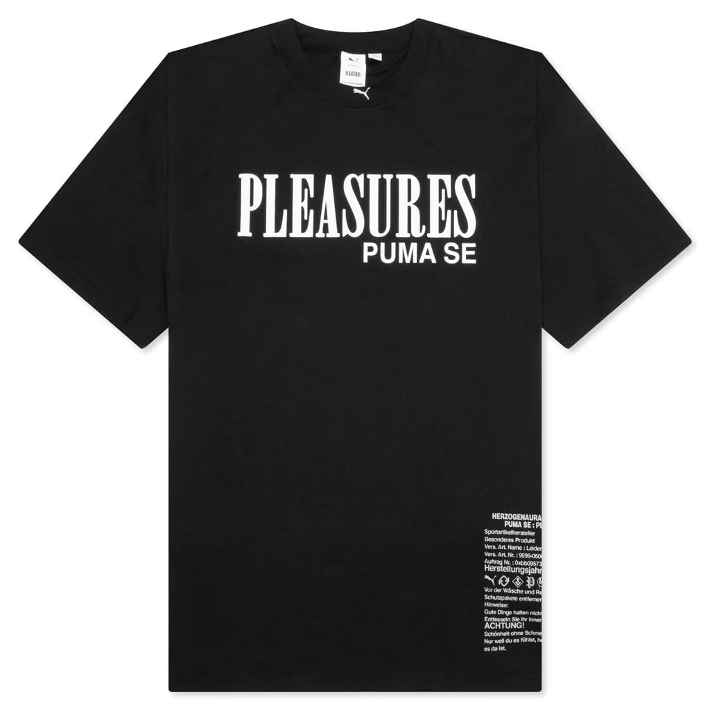 Puma x Pleasures Typo Tee Black