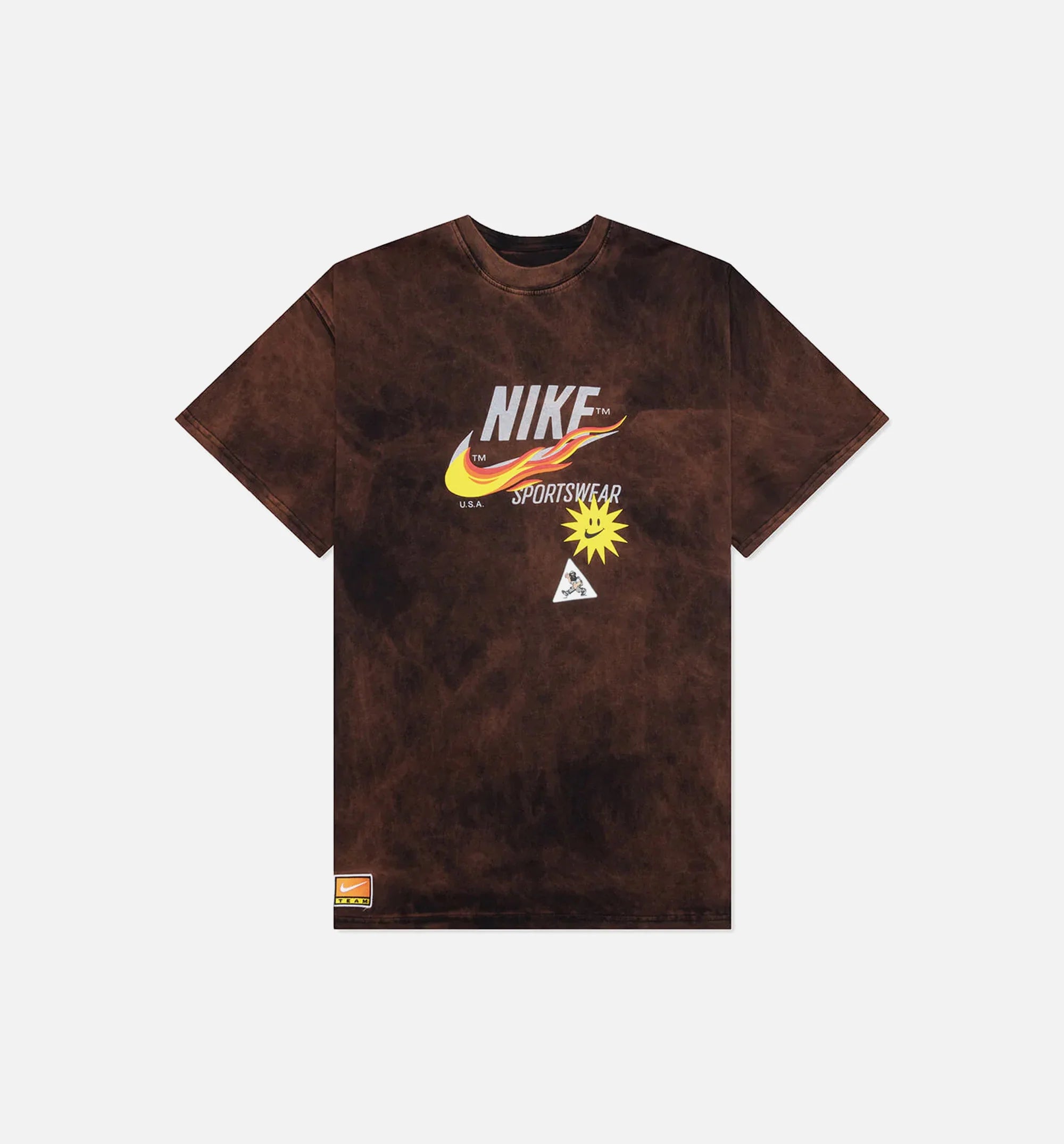 NSW Max 90 Patches Mens Short Sleeve Shirt Brown