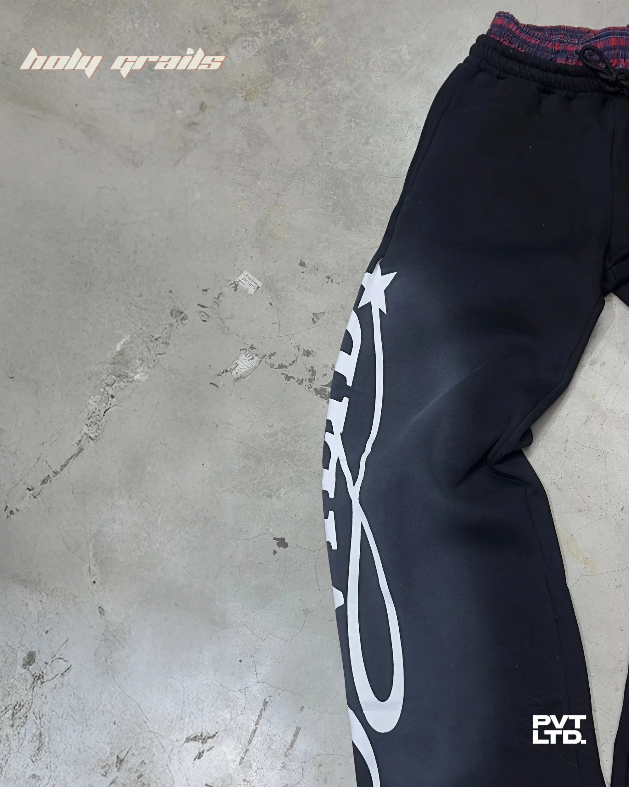 Black Boxer Track Pants HG x Pvt Ltd