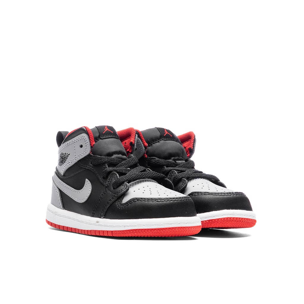 Jordan 1 Mid TD Black Cement Grey Fire Red
